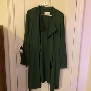 Aritzia Babaton Flowy Trench Green Size Small